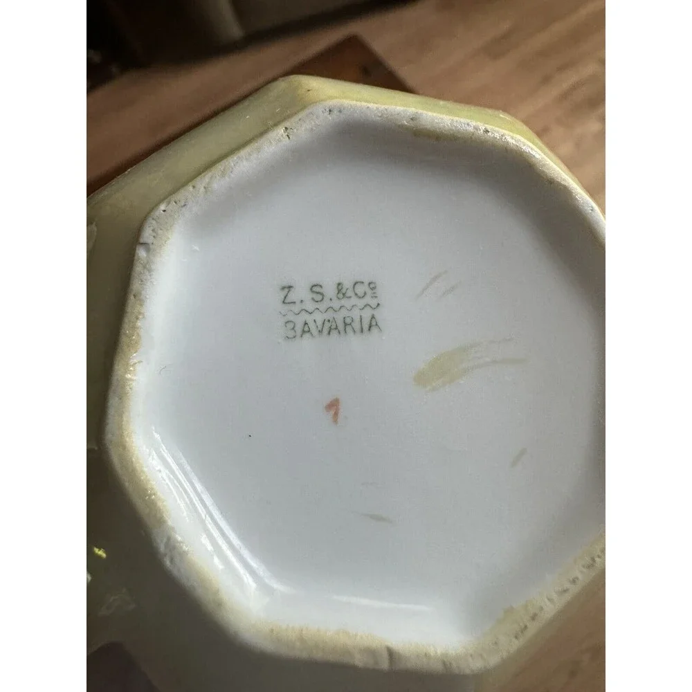 Z.S. & Co. Bavaria Creamer Vintage Antique Pottery Porcelain‎